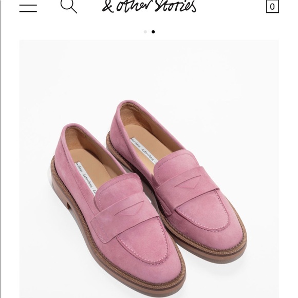 & Other Stories Shoes - Pink &Other Stories Suede Loafers (worn once)
